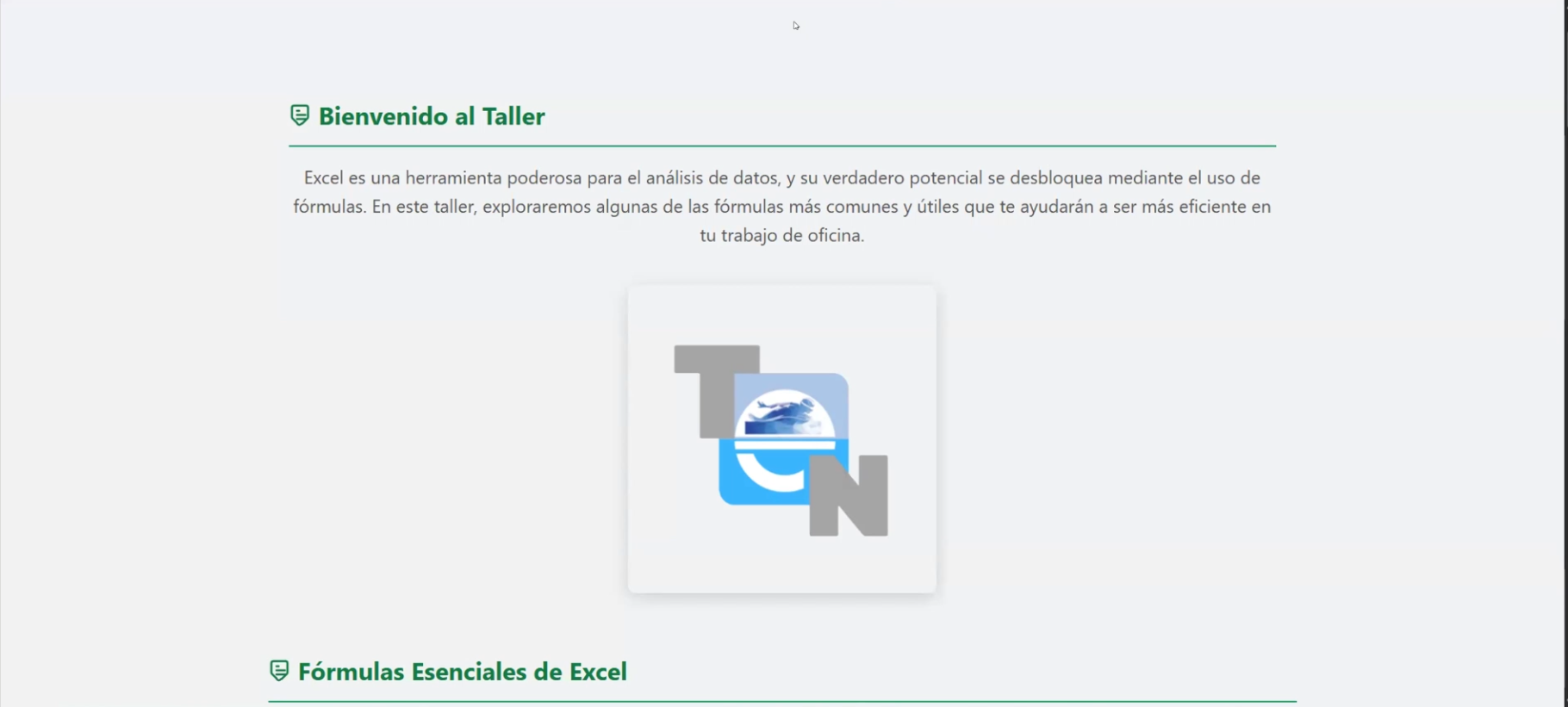 Clase de Excel para entrenadores de natación